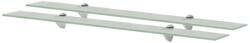 vidaXL Rafturi suspendate, 2 buc. , 90 x 20 cm, sticlă, 8 mm (3051540) Raft