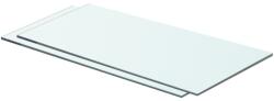 vidaXL Rafturi, 2 buc. , 60 x 25 cm, panouri sticlă transparentă (3051565) Raft