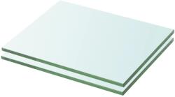 vidaXL Rafturi, 2 buc. , 20 x 20 cm, panouri sticlă transparentă (3051544) Raft