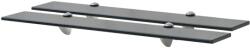 vidaXL Rafturi suspendate, 2 buc. , 70 x 10 cm, sticlă, 8 mm (3051506) Raft