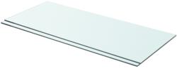 vidaXL Rafturi, 2 buc. , 70 x 30 cm, panouri sticlă transparentă (3051571) Raft