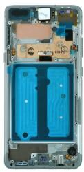 Samsung GH82-18850G Gyári Samsung Galaxy S10 ezüst LCD kijelző érintővel kerettel előlap (GH82-18850G)
