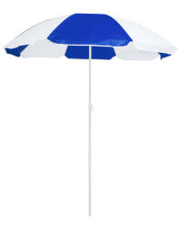 Everestus Umbrela de plaja in 2 culori, diametru 1500 mm, Everestus, 20IUN1860, Albastru, Alb, Nylon, PVC, saculet inclus (EVE10-AP721619-06)