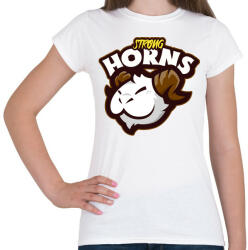 printfashion Strong Horns - Női póló - Fehér (5134966)