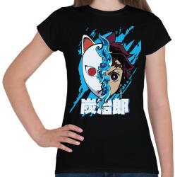 printfashion DT Inosuka mask - Női póló - Fekete (5130950)