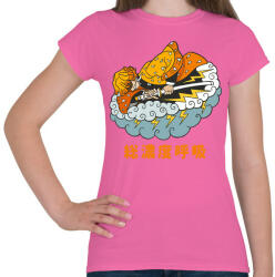 printfashion DS Tanjirou - Női póló - Rózsaszín (5129735)