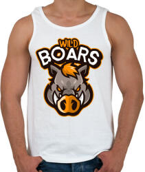 printfashion Wild Boars - Férfi atléta - Fehér (5138831)