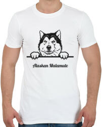 printfashion Alaskai Malamut - Férfi póló - Fehér (5117140)