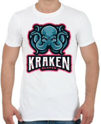 printfashion Kraken Slayer - Férfi póló - Fehér (5134829)