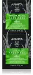 Apivita Express Beauty Aloe felfrissítő hidratáló maszk az arcra 2x8 ml