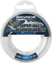 Savage Gear Fir inaintas SAVAGE GEAR Super Hard Fluorocarbon, 0.55mm, 15.9kg, 50m, transparent (A.SG.74491)