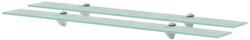 vidaXL Rafturi suspendate, 2 buc. , 90 x 10 cm, sticlă, 8 mm (3051500) Raft