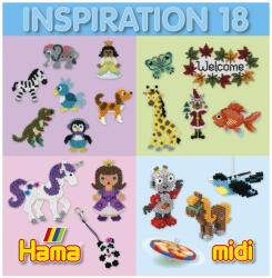 Hama Carte cu modele colorate HAMA MIDI, INSPIRATII 18 (Ha399-18)