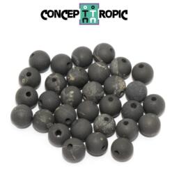  Shungit Mat Rotund 6x6 mm - Protectie EMF - Margele Pietre Semipretioase - 1 Buc