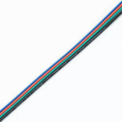 S-lightled RGB 4-eres vezeték 4x0.35mm2 RGB LED szalag szereléshez SlightLED (SL LEDSZ100)