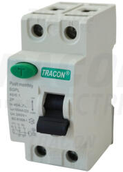 Tracon RB2-40500, Áram-védőkapcsoló, 2 pólusú 40A, 500mA, 4, 5 kA, 2P (RB2-40500)