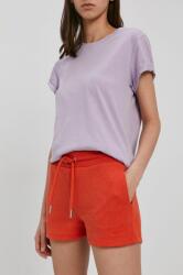 Superdry Pantaloni scurți femei, culoarea portocaliu, material neted, medium waist PPY8-SZD0MC_22X