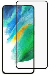  Temp-glass63127301 Samsung Galaxy S21 FE teljes lefedettséget biztosító karcálló, ütésálló kijelzővédő üvegfólia kerettel, tempered glass, törlőkendővel (Temp-glass63127301)
