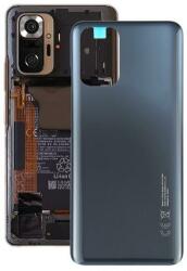 tel-szalk-1930362 Xiaomi Redmi Note 10 fekete OEM akkufedél hátlap - burkolati elem (tel-szalk-1930362)