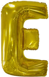 Riethmüller Fólia léggömb, "E" betű, arany, 99 cm