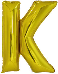 Riethmüller Fólia léggömb, "K" betű, arany, 99 cm