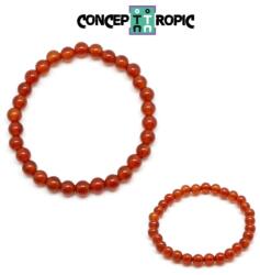  Bratara Carneol Diametru 54 mm - Rotund 6x6 mm - 1 Buc