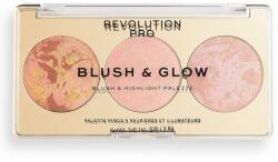 Revolution Machiaj Ten Pro Blush & Glow Palette Peach Paleta 8.4 g