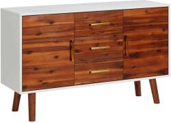 vidaXL Servantă, 110x35x70 cm, lemn masiv de acacia și MDF (327458) Comoda