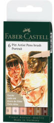 Faber-Castell Pitt artist pen set 6 buc portret faber-castell (FC167167)