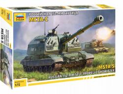 Zvezda MSTA-S Self Propelled Howitzer 1: 72 makett harcjármű (5045) (5045)