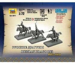 Zvezda Russian Dragoons Historic Miniatures makett figura 1: 72 (6811) (6811)