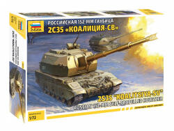 Zvezda Koalitsya-SV Self Propelled Howitzer 1: 72 makett harcjármű (5055) (5055)