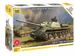 Zvezda SU-85 Self Proppelled gun 1: 72 makett harcjármű (5062) (5062)