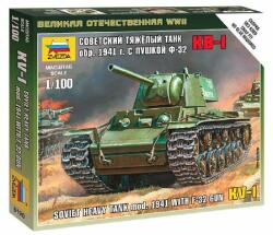 Zvezda KV-1 with F-32 Gun 1: 100 makett harcjármű (6190) (6190)