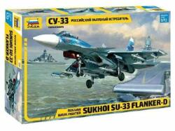 Zvezda Sukkoi SU-33 Russian Naval Fighter 1: 72 makett repülő (7297) (7297)
