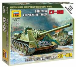 Zvezda SU-100 Soviet Self-Propelled Gun 1: 100 makett harcjármű (6211) (6211)