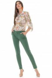 ROH Pantaloni de dama, ROH TR438, verzi, drepti