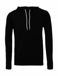 Bella+Canvas Uniszex kapucnis hosszú ujjú pulóver Bella Canvas Unisex Poly-Cotton Pullover Hoodie S, Fekete