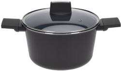 Excellent Houseware Cratita cu capac Blue Origins, ceramica albastra, 24x14 cm