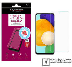 MyScreen CRYSTAL BacteriaFREE képernyővédő fólia - CRYSTAL - 1db, törlőkendővel, antibakteriális, A képernyő sík részét védi! - SAMSUNG Galaxy A52 5G (SM-A526F) / A52 4G (SM-A525F) / A52s 5G (SM-A528B / SM-A52