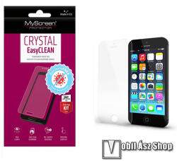 MyScreen CRYSTAL BacteriaFREE képernyővédő fólia - CRYSTAL - 1db, törlőkendővel, antibakteriális, A képernyő sík részét védi! - APPLE iPhone 5 / iPhone 5S / iPhone 5C / iPhone SE (2016)