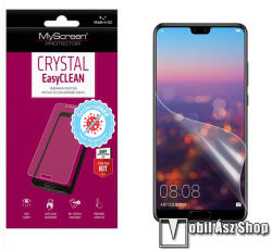 MyScreen CRYSTAL BacteriaFREE képernyővédő fólia - CRYSTAL - 1db, törlőkendővel, antibakteriális, A képernyő sík részét védi! - HUAWEI P20 (2018)