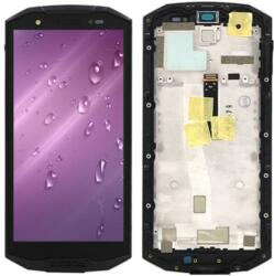 NBA001LCD004111 Gyári Doogee S70 fekete LCD kijelző érintővel kerettel előlap (NBA001LCD004111)