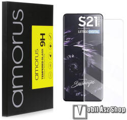 Amorus SAMSUNG Galaxy S21 Ultra 5G, AMORUS üvegfólia, Full cover, 0, 3mm, 3D, 9H, Átlátszó