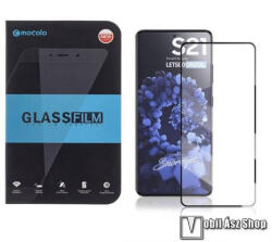 Mocolo SAMSUNG Galaxy S21 5G (SM-G991B/SM-G991B/DS), MOCOLO üvegfólia, Full cover, 0, 33mm, 9H, Fekete