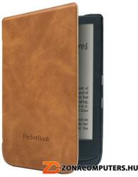 PocketBook Shell 6" (WPUC-627-S-LB) Touch HD 3, Touch Lux 4, Basic Lux 2 e-book olvasóhoz barna védőtok