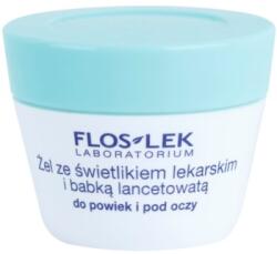 FLOSLEK Laboratorium Eye Care szemkörnyék ápoló gél útifűvel és orvosi szemvidítóval 10 g