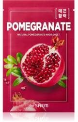 The Saem Natural Mask Sheet Pomegranate intenzíven nyugtató és bőrélénkítő arcmaszk 21 ml