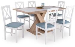  Hanna asztal Niló székkel - 6 személyes étkezőgarnitúra