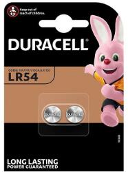 Duracell LR54 gombelem 1, 5V alkáli AG10/ 189/ V10GA/L1130/L1131 2 db / bliszter